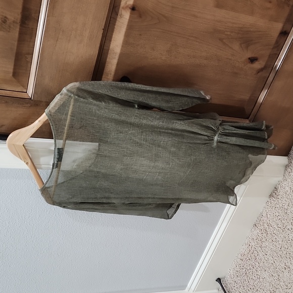 DKNY JEANS sheer top - Picture 3 of 5